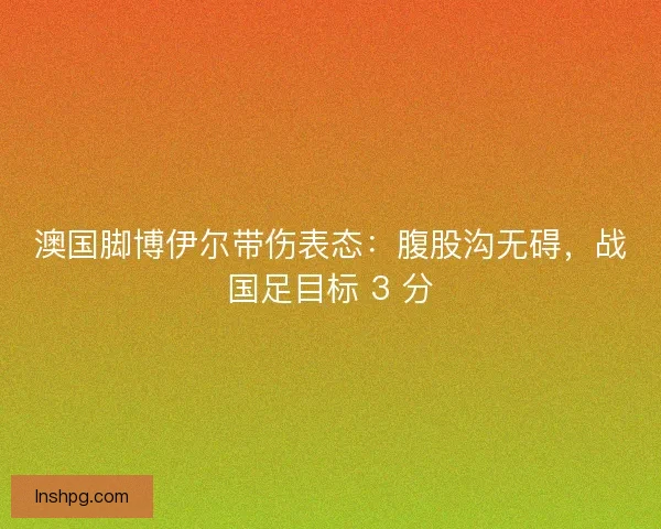 澳国脚博伊尔带伤表态：腹股沟无碍，战国足目标 3 分